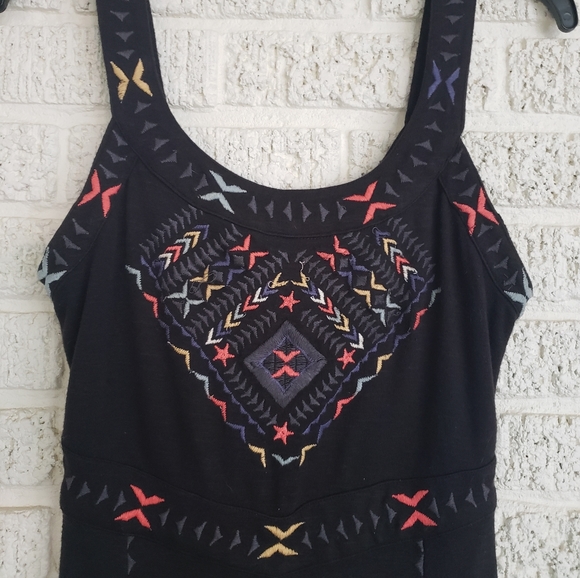 Free People Black Song of the South BodyCon Dress - Picture 3 of 8